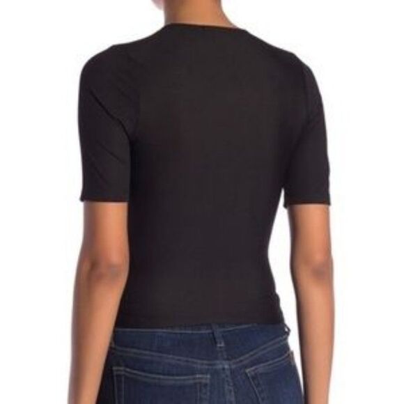 NSR Frieda Ribbed Surplice Top - Picture 2 of 8